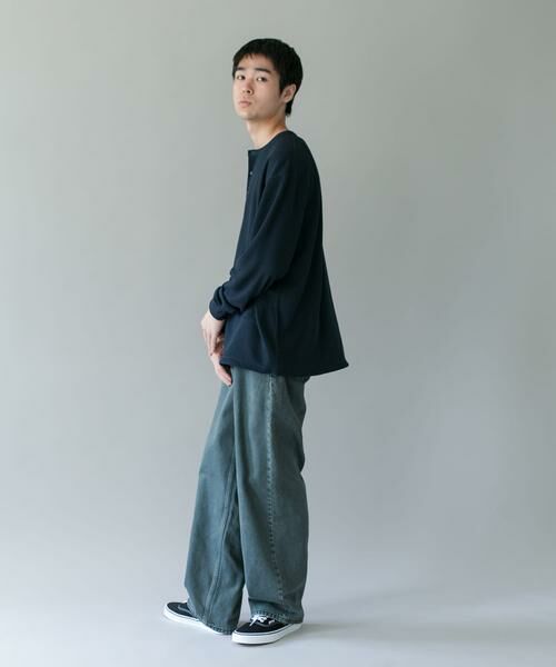 URBAN RESEARCH DOORS / アーバンリサーチ ドアーズ Tシャツ | DRYMIXワッフル ドロスト ロングスリーブ Tシャツ | 詳細14
