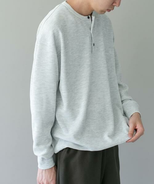 URBAN RESEARCH DOORS / アーバンリサーチ ドアーズ Tシャツ | DRYMIXワッフル ドロスト ロングスリーブ Tシャツ | 詳細24