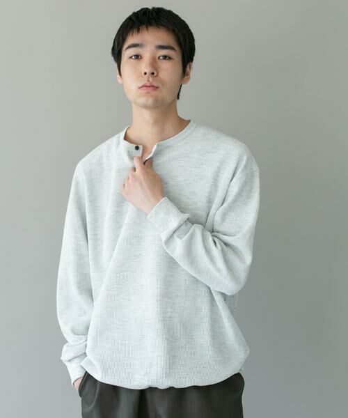 URBAN RESEARCH DOORS / アーバンリサーチ ドアーズ Tシャツ | DRYMIXワッフル ドロスト ロングスリーブ Tシャツ | 詳細26