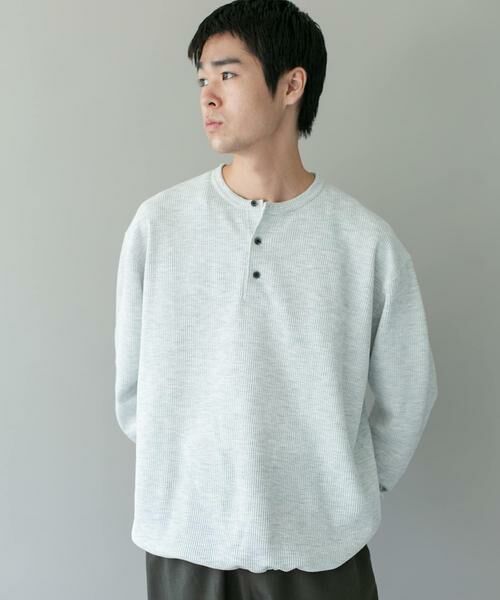 URBAN RESEARCH DOORS / アーバンリサーチ ドアーズ Tシャツ | DRYMIXワッフル ドロスト ロングスリーブ Tシャツ | 詳細28