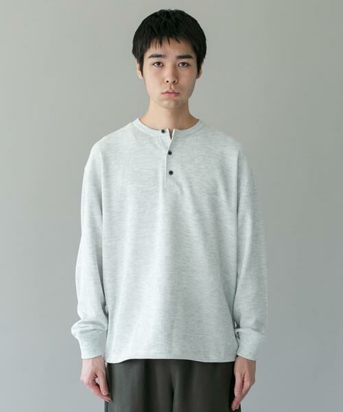 URBAN RESEARCH DOORS / アーバンリサーチ ドアーズ Tシャツ | DRYMIXワッフル ドロスト ロングスリーブ Tシャツ | 詳細30
