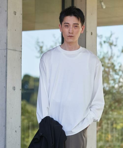 URBAN RESEARCH DOORS / アーバンリサーチ ドアーズ Tシャツ | 『UR TECH』完声ロングスリーブクルーネックTシャツ | 詳細2