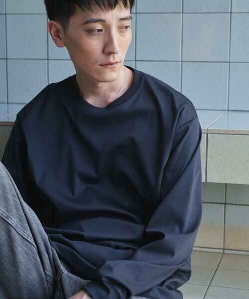 URBAN RESEARCH DOORS / アーバンリサーチ ドアーズ Tシャツ | 『UR TECH』完声ロングスリーブクルーネックTシャツ | 詳細7