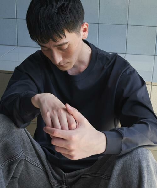 URBAN RESEARCH DOORS / アーバンリサーチ ドアーズ Tシャツ | 『UR TECH』完声ロングスリーブクルーネックTシャツ | 詳細8