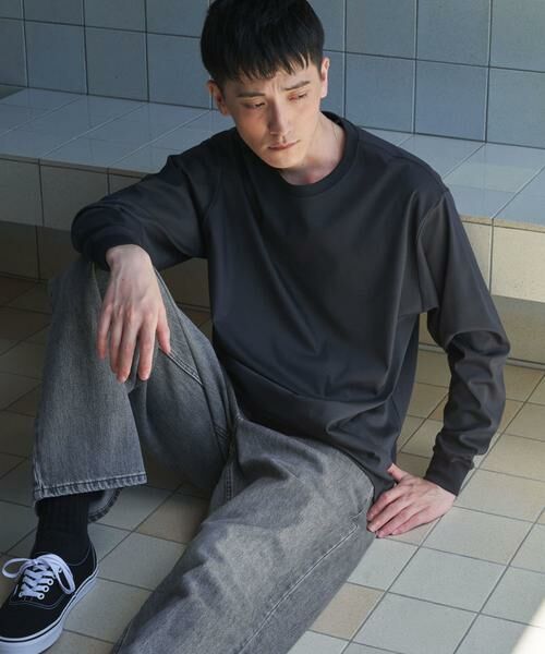 URBAN RESEARCH DOORS / アーバンリサーチ ドアーズ Tシャツ | 『UR TECH』完声ロングスリーブクルーネックTシャツ | 詳細9