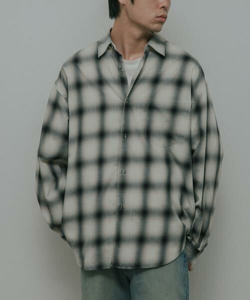 URBAN RESEARCH DOORS / アーバンリサーチ ドアーズ シャツ・ブラウス | T/R Hombre Plaid Shirts（グレー）