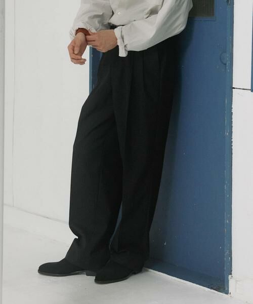 URBAN RESEARCH DOORS / アーバンリサーチ ドアーズ その他パンツ | HT Gabardine 2Tuck Pants | 詳細14