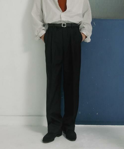 URBAN RESEARCH DOORS / アーバンリサーチ ドアーズ その他パンツ | HT Gabardine 2Tuck Pants | 詳細15