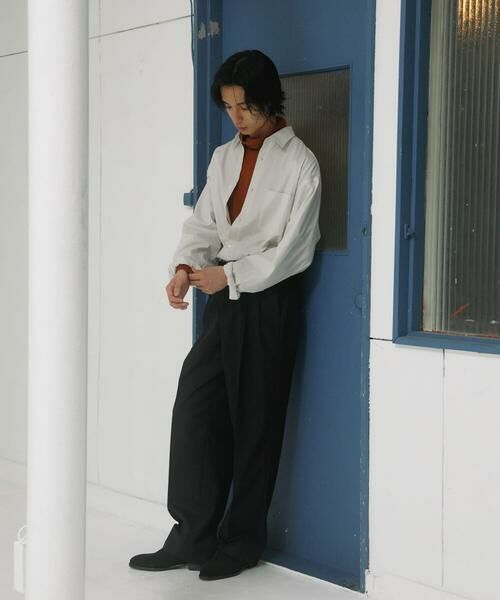 URBAN RESEARCH DOORS / アーバンリサーチ ドアーズ その他パンツ | HT Gabardine 2Tuck Pants | 詳細16