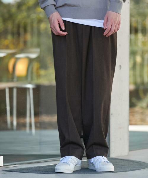 URBAN RESEARCH DOORS / アーバンリサーチ ドアーズ その他パンツ | 『UR TECH』完声2タックワイドトラウザー | 詳細2