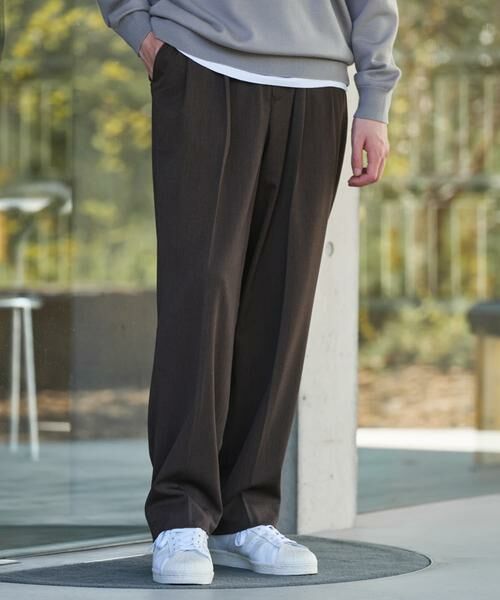 URBAN RESEARCH DOORS / アーバンリサーチ ドアーズ その他パンツ | 『UR TECH』完声2タックワイドトラウザー | 詳細4
