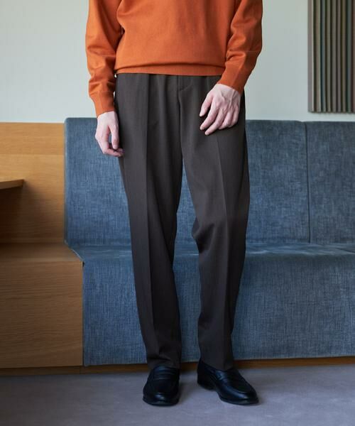 URBAN RESEARCH DOORS / アーバンリサーチ ドアーズ その他パンツ | 『UR TECH』完声テーパードトラウザー(ブラウン)