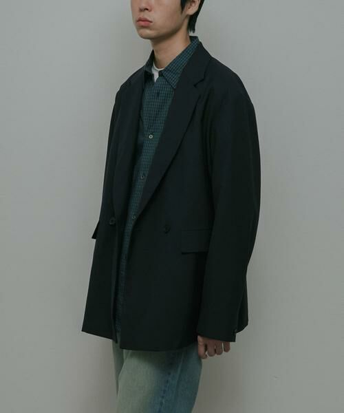 URBAN RESEARCH DOORS / アーバンリサーチ ドアーズ その他アウター | HT Gabardine Double Jacket | 詳細8