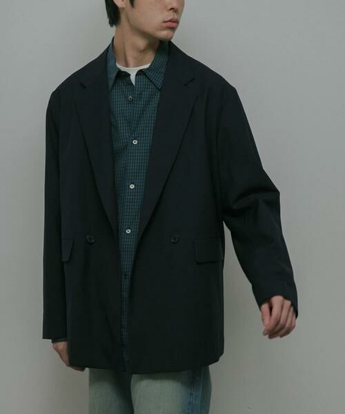 URBAN RESEARCH DOORS / アーバンリサーチ ドアーズ その他アウター | HT Gabardine Double Jacket | 詳細9