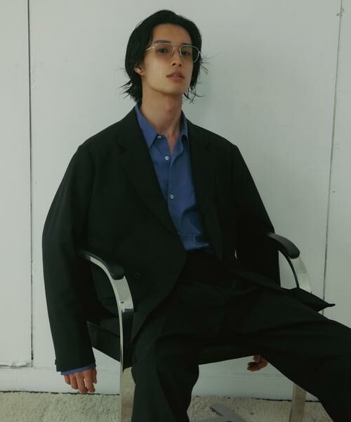 URBAN RESEARCH DOORS / アーバンリサーチ ドアーズ その他アウター | HT Gabardine Double Jacket（ネイビー）