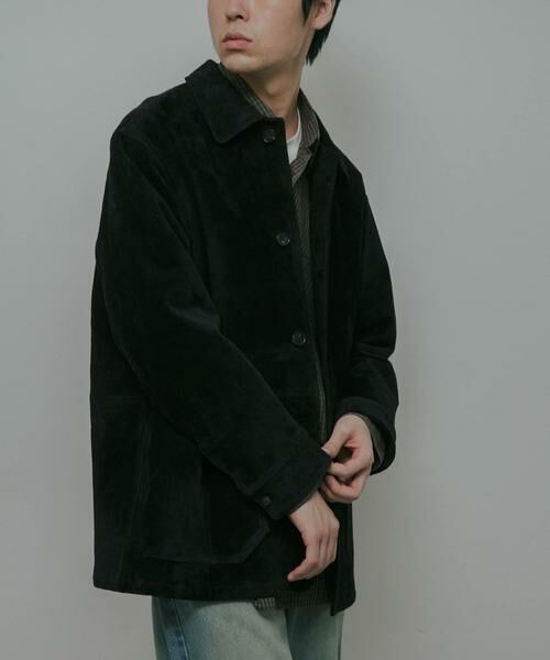 URBAN RESEARCH DOORS / アーバンリサーチ ドアーズ レザーブルゾン・ジャケット | Cow Leather Chore Jacket | 詳細24
