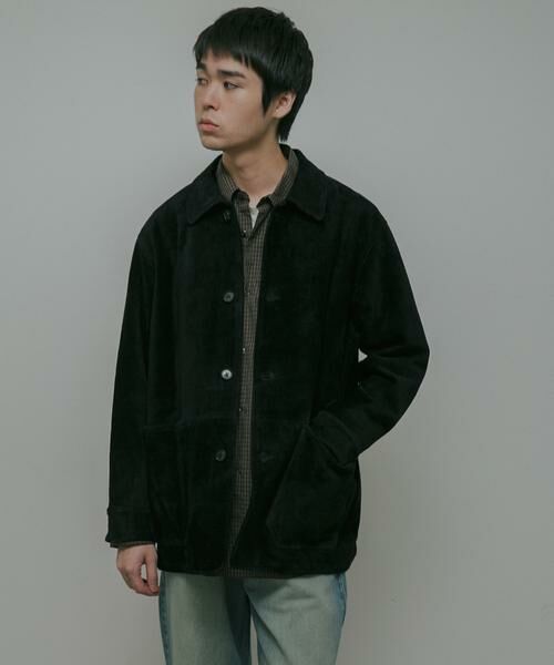 URBAN RESEARCH DOORS / アーバンリサーチ ドアーズ レザーブルゾン・ジャケット | Cow Leather Chore Jacket | 詳細25