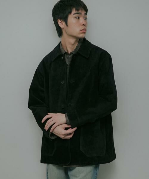URBAN RESEARCH DOORS / アーバンリサーチ ドアーズ レザーブルゾン・ジャケット | Cow Leather Chore Jacket | 詳細26
