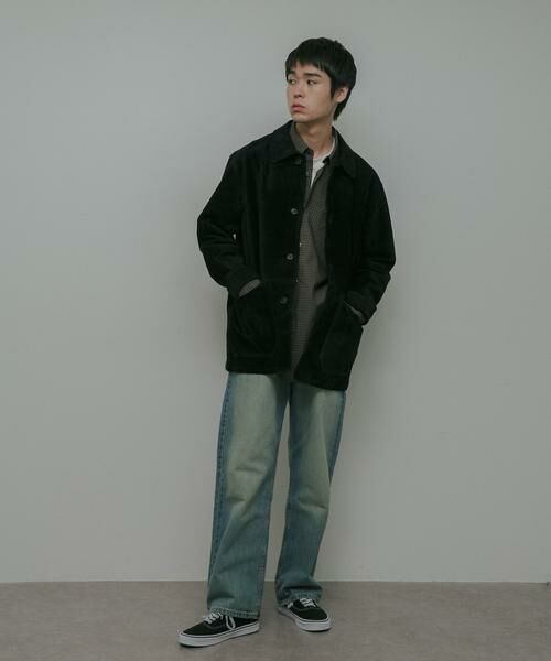 URBAN RESEARCH DOORS / アーバンリサーチ ドアーズ レザーブルゾン・ジャケット | Cow Leather Chore Jacket | 詳細27