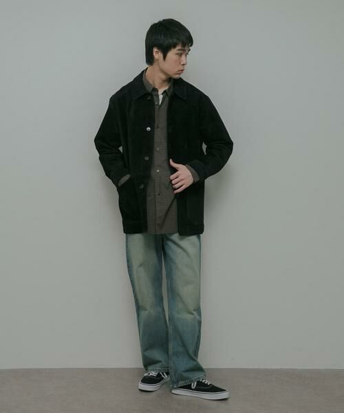 URBAN RESEARCH DOORS / アーバンリサーチ ドアーズ レザーブルゾン・ジャケット | Cow Leather Chore Jacket | 詳細28