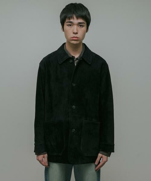 URBAN RESEARCH DOORS / アーバンリサーチ ドアーズ レザーブルゾン・ジャケット | Cow Leather Chore Jacket | 詳細29