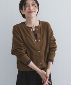 URBAN RESEARCH DOORS / アーバンリサーチ ドアーズ カーディガン・ボレロ | タックフライスカーディガン