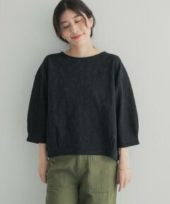 URBAN RESEARCH DOORS / アーバンリサーチ ドアーズ その他トップス | ジャガード5分袖プルオーバー
