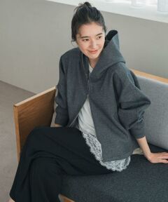 URBAN RESEARCH DOORS / アーバンリサーチ ドアーズ その他アウター | 『WEB限定』ダンボールニットバックフレアフーディー