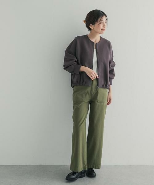 URBAN RESEARCH DOORS / アーバンリサーチ ドアーズ カーディガン・ボレロ | ダンボールZIPカーディガン | 詳細14