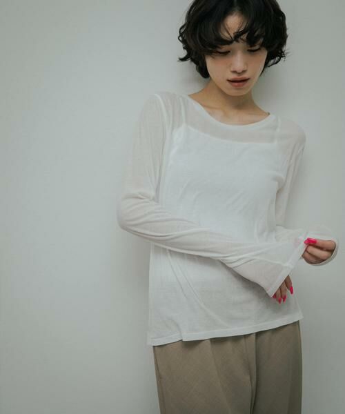 URBAN RESEARCH DOORS / アーバンリサーチ ドアーズ Tシャツ | Sheer Cotton Long-Sleeve T-shirts | 詳細12