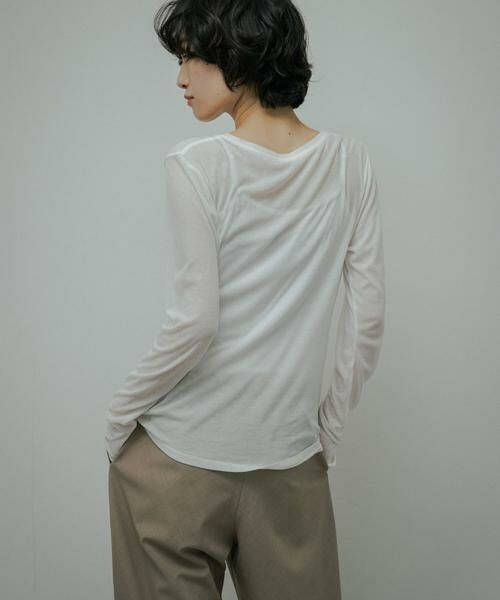 URBAN RESEARCH DOORS / アーバンリサーチ ドアーズ Tシャツ | Sheer Cotton Long-Sleeve T-shirts | 詳細14
