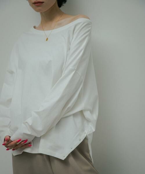 URBAN RESEARCH DOORS / アーバンリサーチ ドアーズ Tシャツ | Soft Cotton Loose Long-Sleeve T-shirts | 詳細1