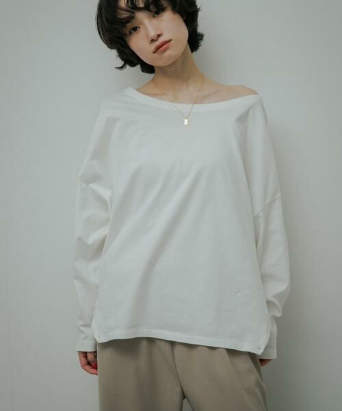 URBAN RESEARCH DOORS / アーバンリサーチ ドアーズ Tシャツ | Soft Cotton Loose Long-Sleeve T-shirts | 詳細3