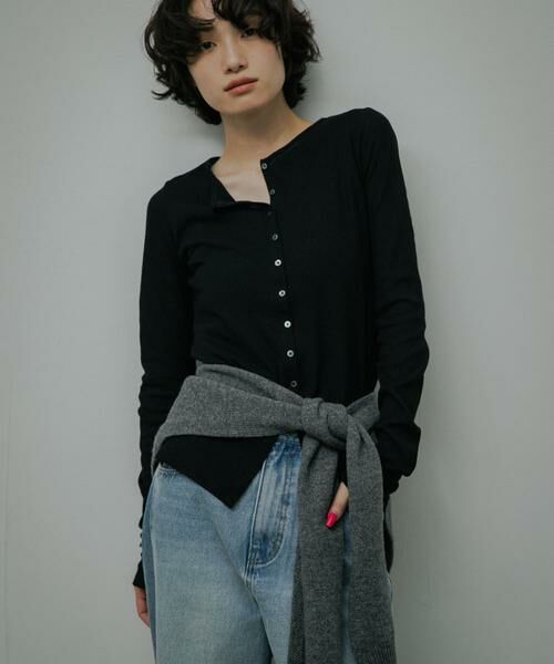 URBAN RESEARCH DOORS / アーバンリサーチ ドアーズ カーディガン・ボレロ | Vintage Rib Button Cardigan | 詳細1