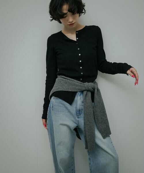URBAN RESEARCH DOORS / アーバンリサーチ ドアーズ カーディガン・ボレロ | Vintage Rib Button Cardigan | 詳細2