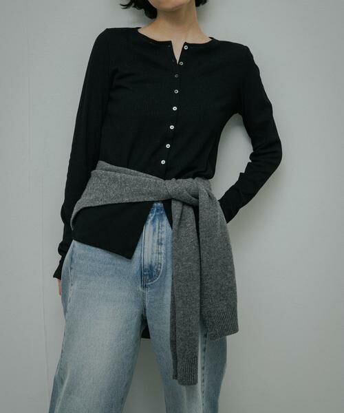 URBAN RESEARCH DOORS / アーバンリサーチ ドアーズ カーディガン・ボレロ | Vintage Rib Button Cardigan | 詳細3