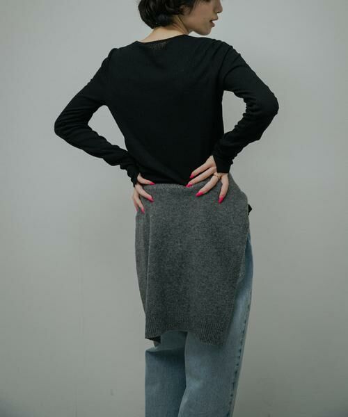 URBAN RESEARCH DOORS / アーバンリサーチ ドアーズ カーディガン・ボレロ | Vintage Rib Button Cardigan | 詳細6