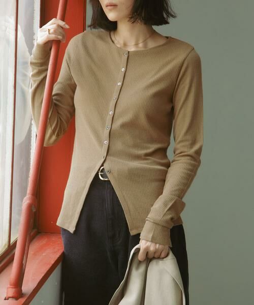URBAN RESEARCH DOORS / アーバンリサーチ ドアーズ カーディガン・ボレロ | Vintage Rib Button Cardigan | 詳細11