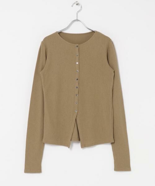 URBAN RESEARCH DOORS / アーバンリサーチ ドアーズ カーディガン・ボレロ | Vintage Rib Button Cardigan | 詳細15