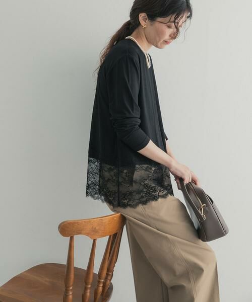 URBAN RESEARCH DOORS / アーバンリサーチ ドアーズ Tシャツ | レースドッキングカットソー | 詳細8