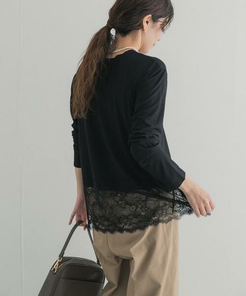 URBAN RESEARCH DOORS / アーバンリサーチ ドアーズ Tシャツ | レースドッキングカットソー | 詳細10