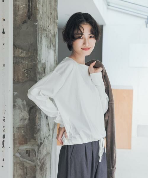 URBAN RESEARCH DOORS / アーバンリサーチ ドアーズ Tシャツ | 『UR TECH』完声シルケットドロストプルオーバー | 詳細2