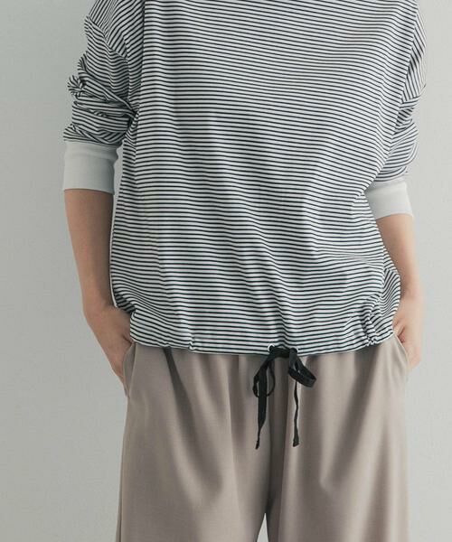 URBAN RESEARCH DOORS / アーバンリサーチ ドアーズ Tシャツ | 『UR TECH』完声シルケットドロストプルオーバー | 詳細9