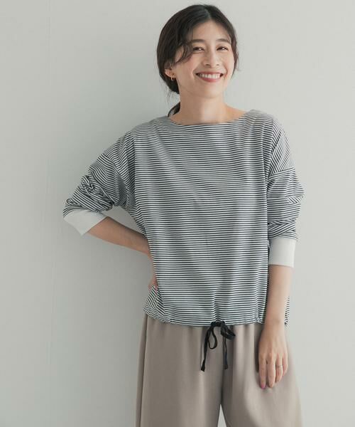 URBAN RESEARCH DOORS / アーバンリサーチ ドアーズ Tシャツ | 『UR TECH』完声シルケットドロストプルオーバー | 詳細11