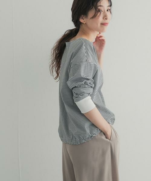 URBAN RESEARCH DOORS / アーバンリサーチ ドアーズ Tシャツ | 『UR TECH』完声シルケットドロストプルオーバー | 詳細12
