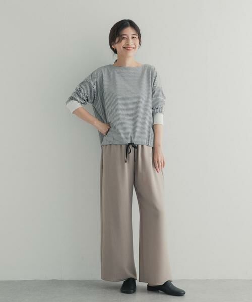 URBAN RESEARCH DOORS / アーバンリサーチ ドアーズ Tシャツ | 『UR TECH』完声シルケットドロストプルオーバー | 詳細14
