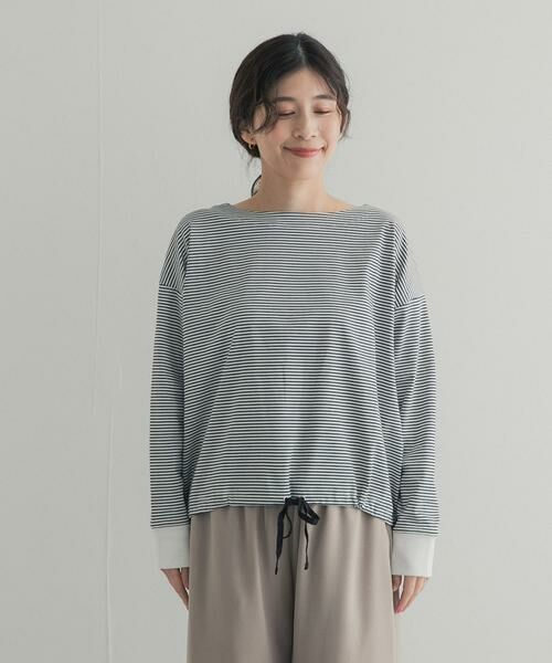 URBAN RESEARCH DOORS / アーバンリサーチ ドアーズ Tシャツ | 『UR TECH』完声シルケットドロストプルオーバー | 詳細15
