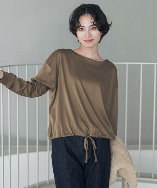 URBAN RESEARCH DOORS / アーバンリサーチ ドアーズ Tシャツ | 『UR TECH』完声シルケットドロストプルオーバー | 詳細25
