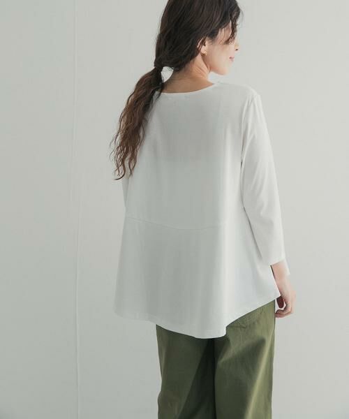 URBAN RESEARCH DOORS / アーバンリサーチ ドアーズ Tシャツ | 『UR TECH』完声シルケットペプラムプルオーバー | 詳細24