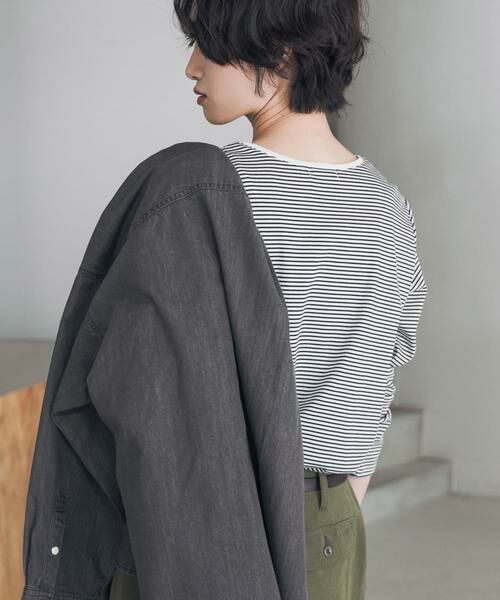 URBAN RESEARCH DOORS / アーバンリサーチ ドアーズ Tシャツ | 『UR TECH』完声シルケットロングスリーブ Tシャツ | 詳細13